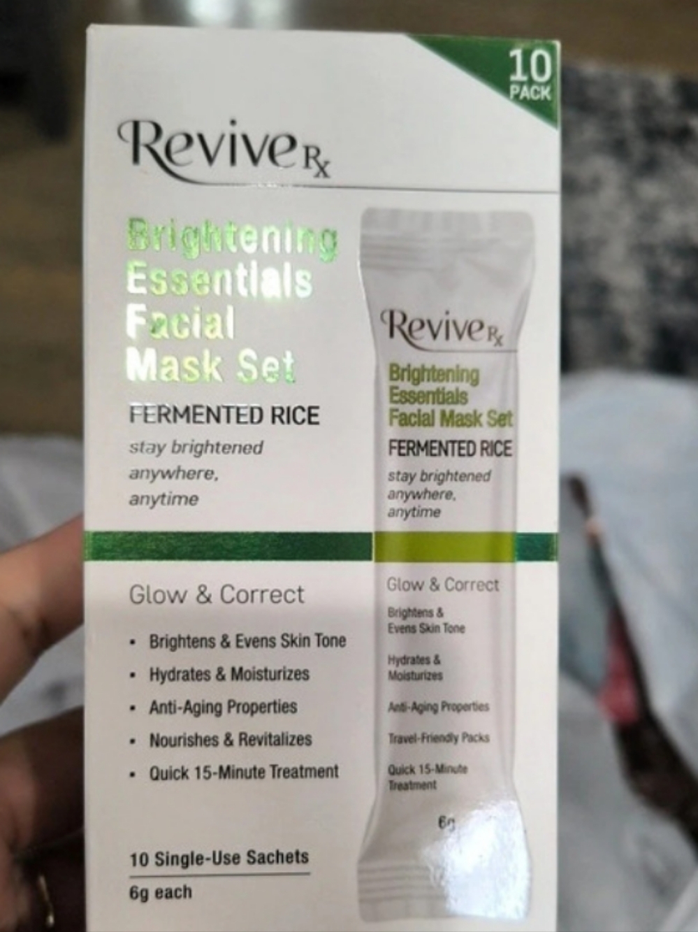 Revive Rx Brightening Essentials Facial Mask Set Fermented Rice